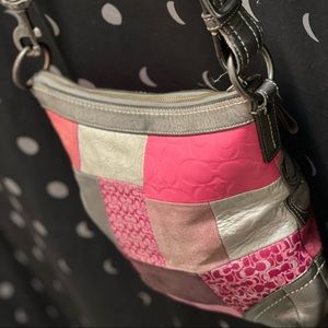 Coach Leather Patchwork combo Crossbody